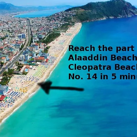Palm Beach Cleopatra House, Beautiful Private Apartment Just 300 Meters To Cleopatra Beach 14 With Umbrellas, Bikes And Many Extras Included!